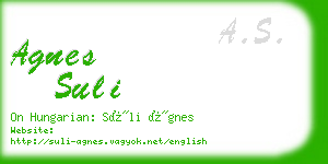 agnes suli business card